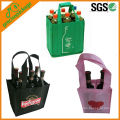 high quality customized promotional eco reusable non woven bottle wine bag